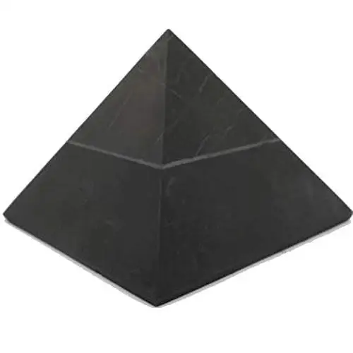 3x3 cm matte polished Shungite pyramid neutralizes Shungit Shungite electromagnetic fields