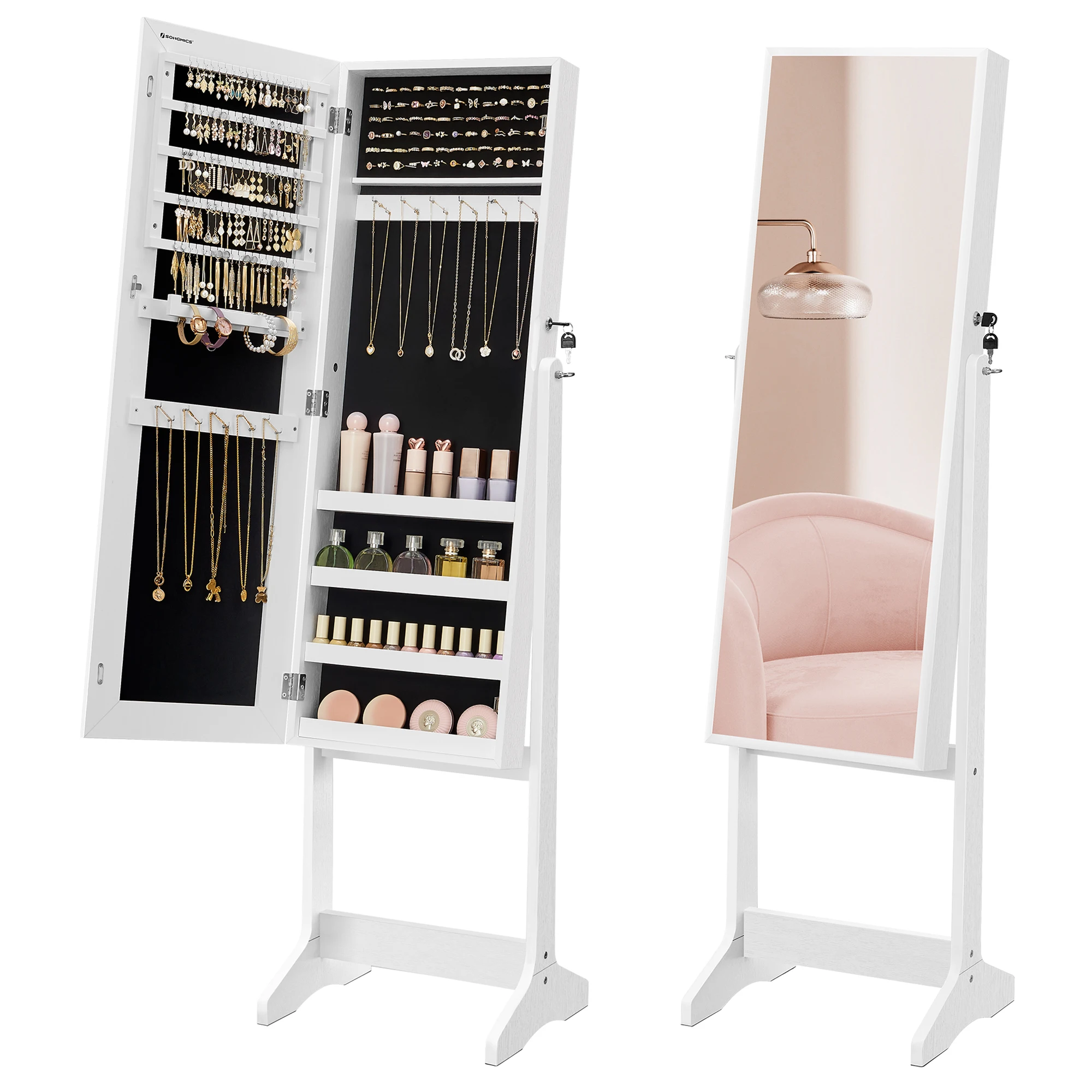 Upgrade Your Jewelry Storage with the Songmics Mirror Jewelry Box – Only .54