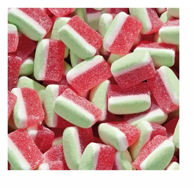HARIBO MAXIPACK TAJADAS SANDIA 1KG son los clásicos caramelos de goma con forma de tajada de sandia , que combina una irresistible textura y un delicioso interior de gelatina de fresa, recubiertas de pica. Sabor de Haribo TOP original calidad de confianza