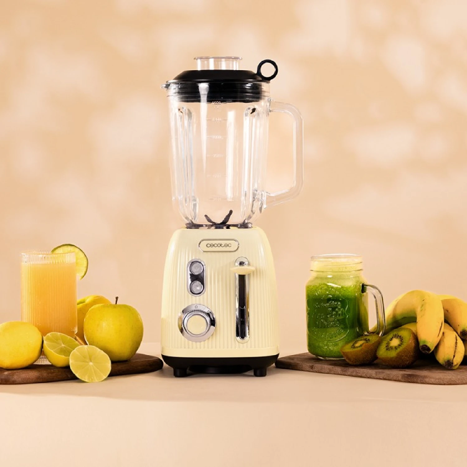 Cecotec cup blender Power Black Titanium RetroYellow