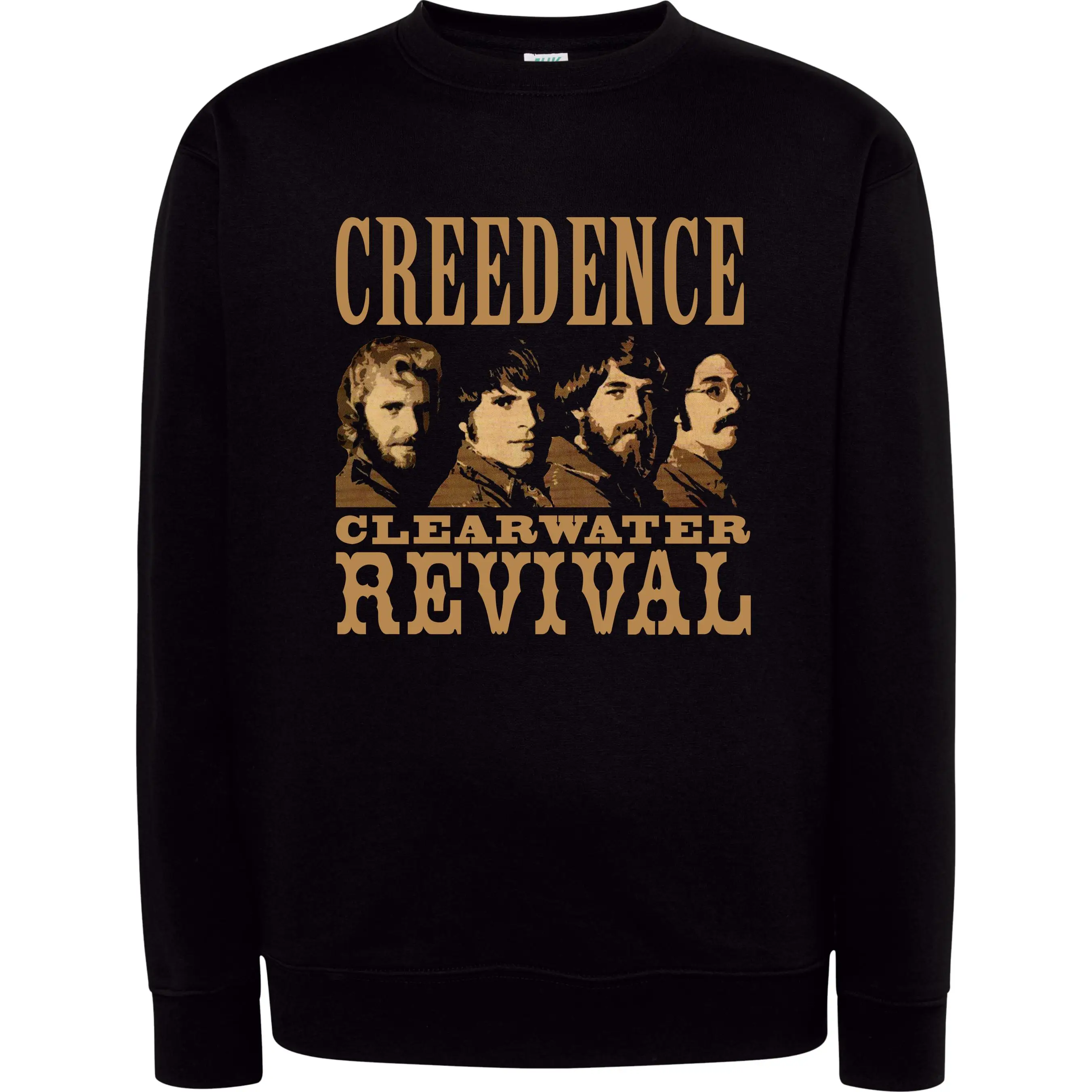 Creedence Clearwater Revival Cotton Polyester 290 grms/m2-European Size for Children and Adults and Large Size O-Neck Sweatshirt