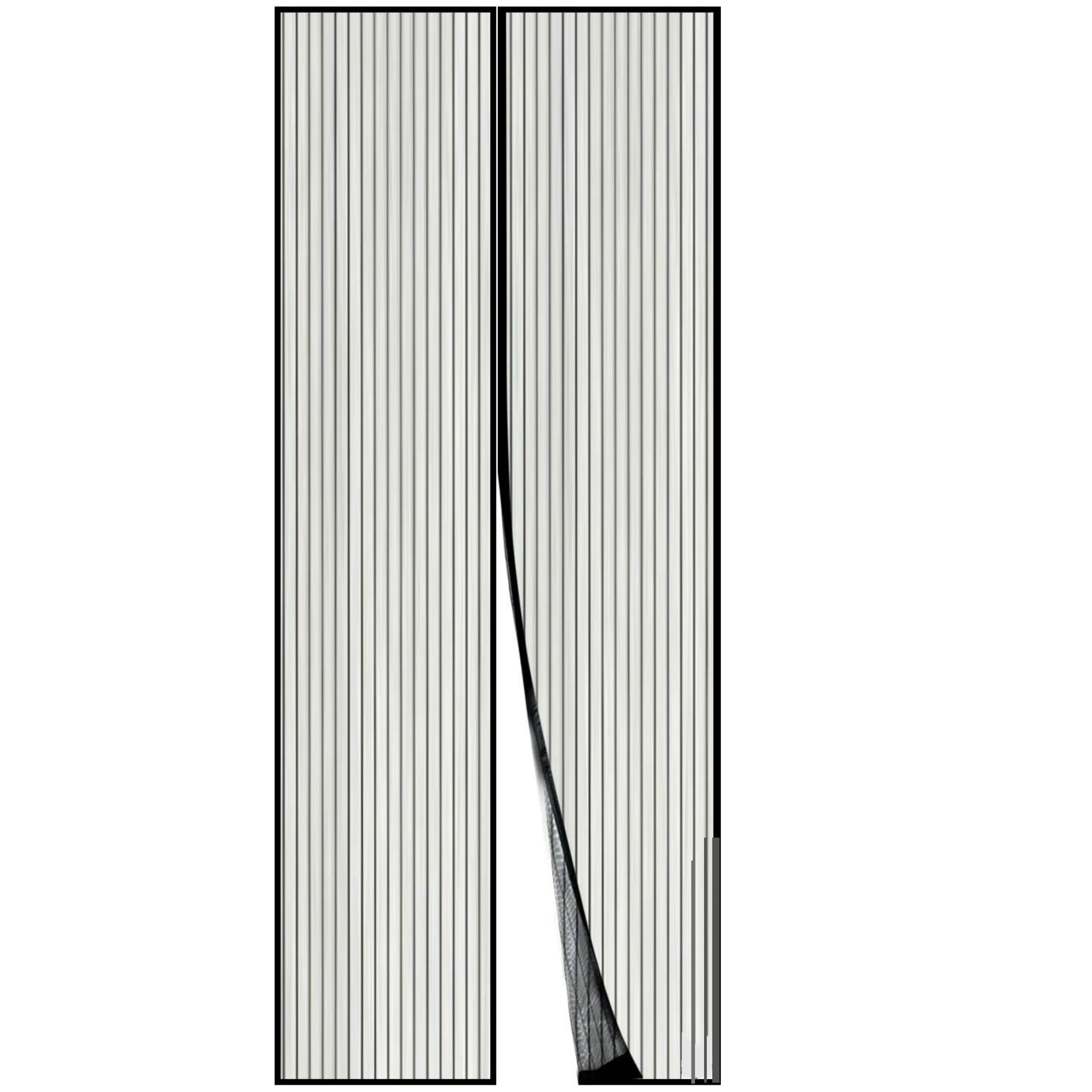 Tela Mosquitera Magnetica para Puerta Corredera, 100x210cm, Color negra, Cortina con Iman Repelente Mosquitos para de Sala de Estar la Puerta del Balcón Puerta Corredera de Patio