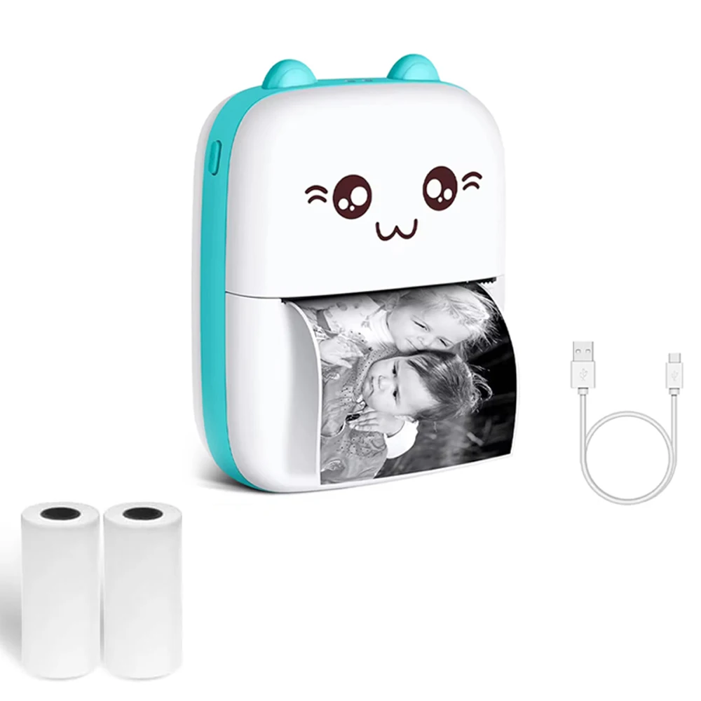Ventronik mini thermal portable mobile printer - inkless printer - gatoprint - catprint - compatible with ios - android - rechargeable - bluetooth
