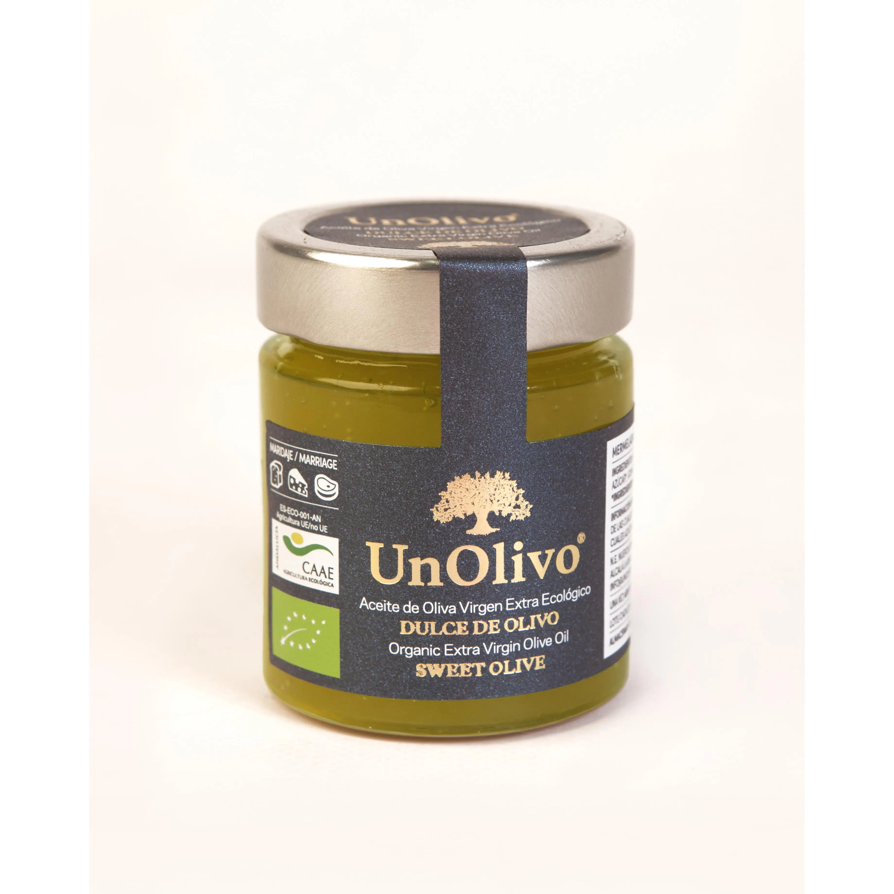 Un Olivo Dulce de Olivo Ecológico 150 gr, Mermelada de AOVE Cosecha Temprana
