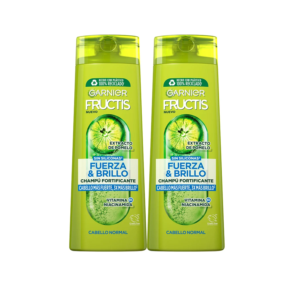Garnier Fructis Shampoo Strength and Shine for Normal Hair, 1000ml, cleanses and fortifies hair for long-lasting shine and healthier locks, ideal for daily hair care.