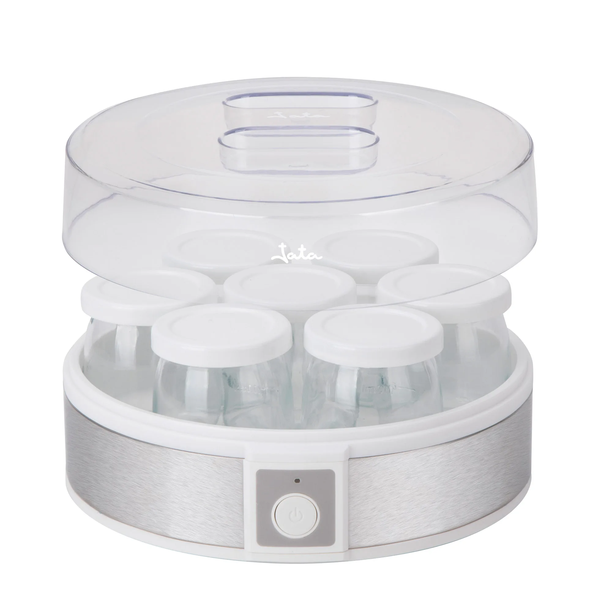 Jata Yogurtera 20W Capacidad 1,2 L con 7 vasos cristal de 180 ml - JEYG2266