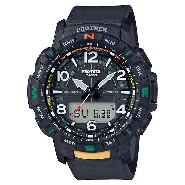 Casio pro-trek prt-b50-1jf jdm men's bluetooth mountaineering watch barometer altimeter