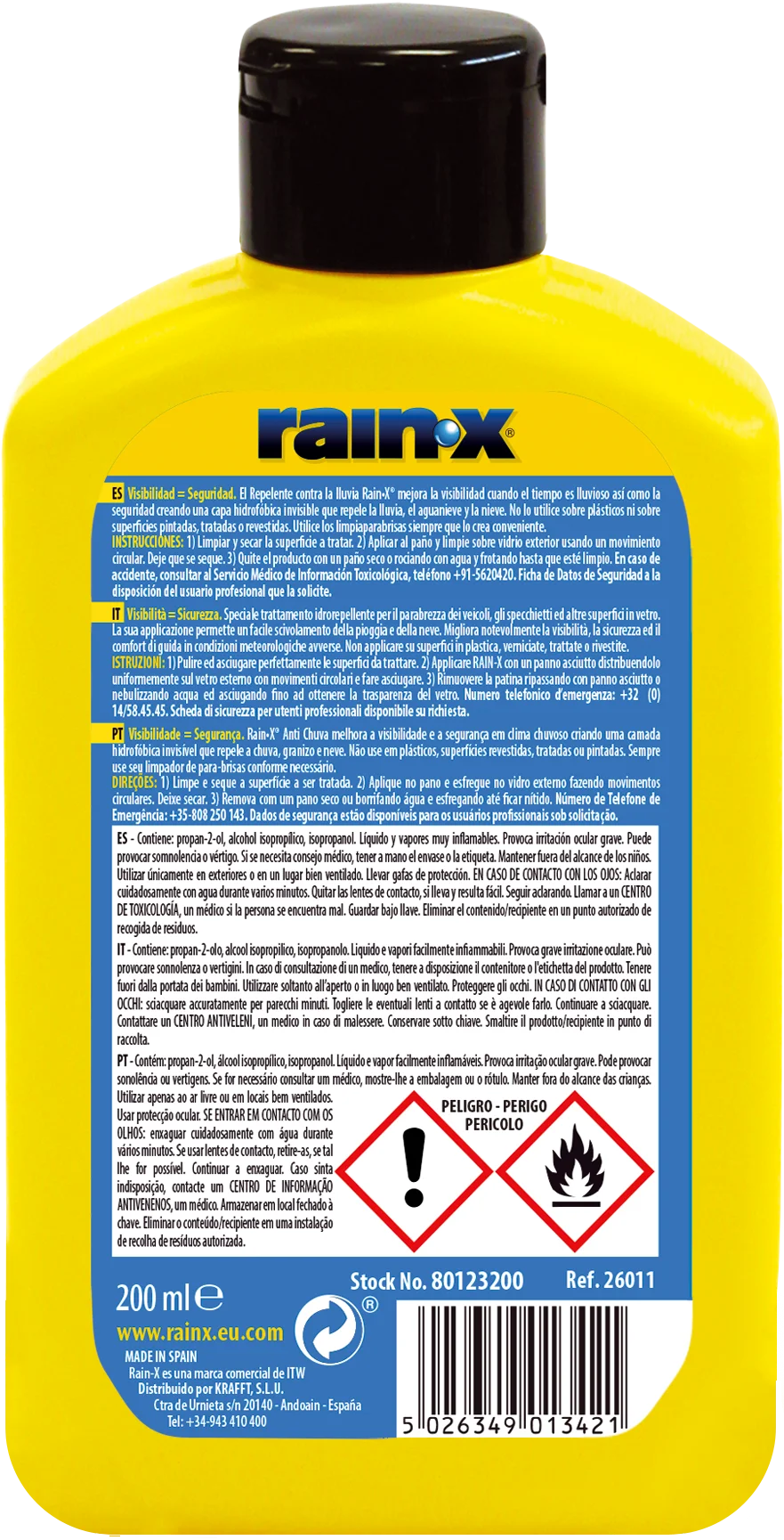 Rainx rain repellent X 200 Ml-high durability