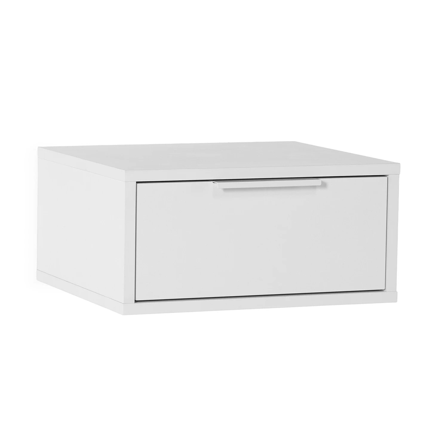 Vs Venta-Stock Blanco Mesita De Noche Flotante Auri 1 Cajón Color