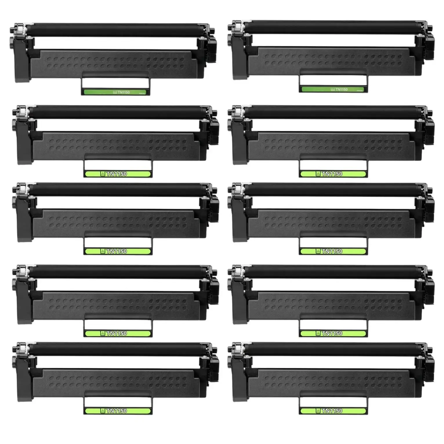 10 Tóner Compatibles TN1150 (TN-1150) para Brother DCP-L1640W, DCP-L1660W, HL-L1240W, HL-L1242W (1.000 pág.)