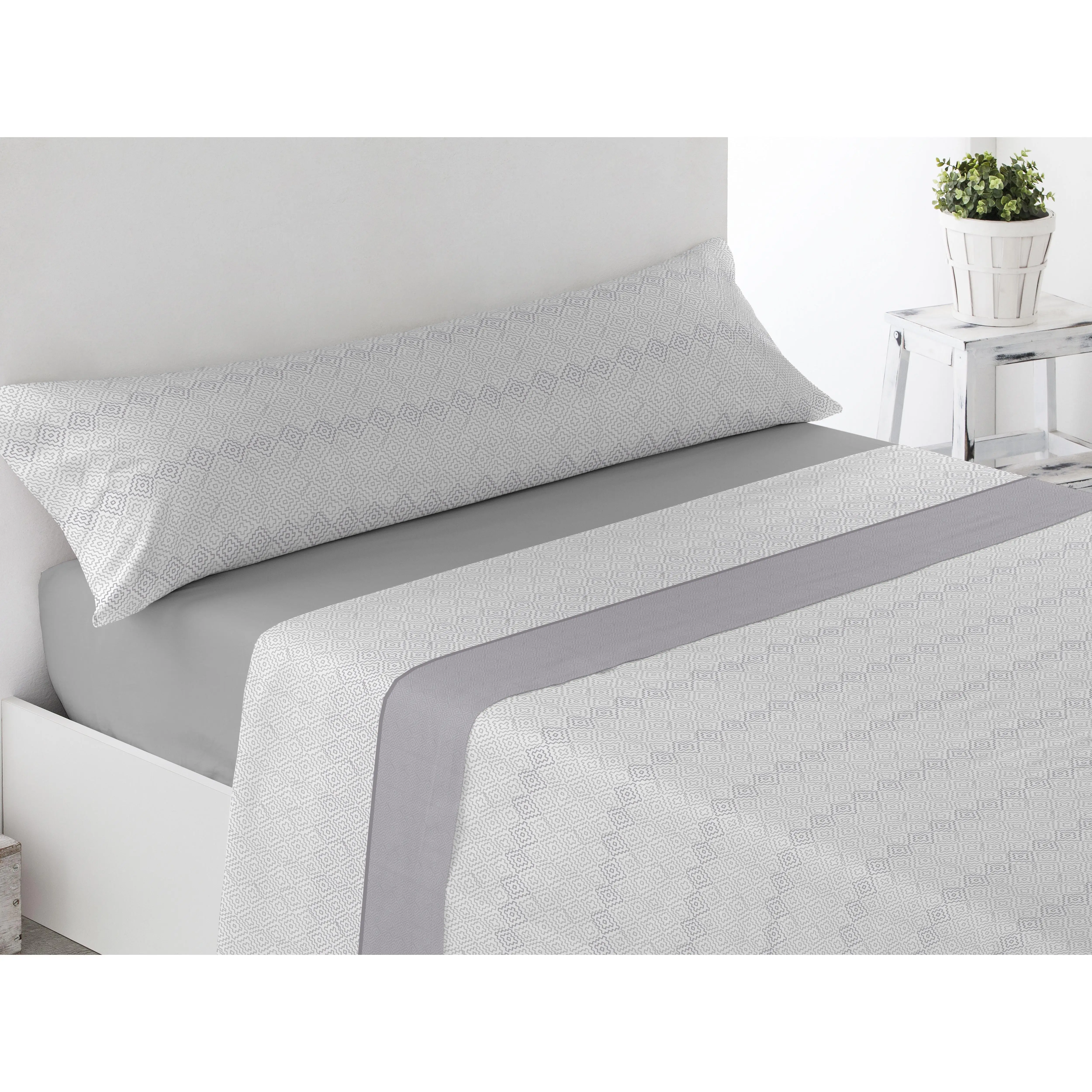 Juego de Sábanas Pirineo Color Aleatorio Cama105, 135, 150. Gris, Rosa, Celeste Suaves, Calentitas.