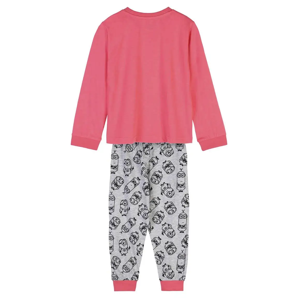 Unstoppable Minions long-sleeved pajama pink girl