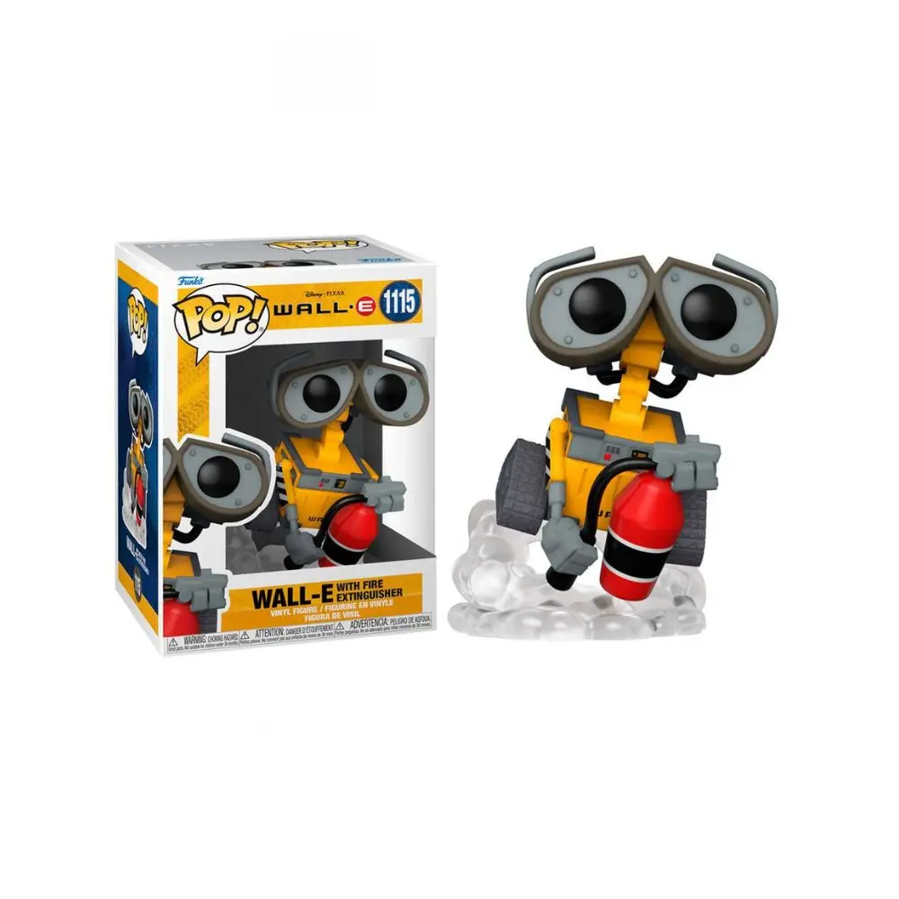 FUNKO POP! WALL-E - WALL-E CON EXTINTOR DE INCENDIOS, 58558, Nº1115, TIENDA CON LICENCIA OFICIAL, ENVIO EN 24-48 HORAS EN PENÍNSULA, FIGURA, CABEZÓN, MUÑECO, JUGUETES, PELÍCULA, ROBOT, DISNEY, 100%