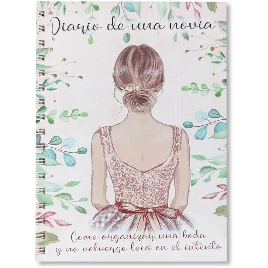 ARGUVAL® Diario y Agenda de la Novia | Planificador de Boda | Ilustraciones, Papel Premium 160g | Encuadernación Espiral