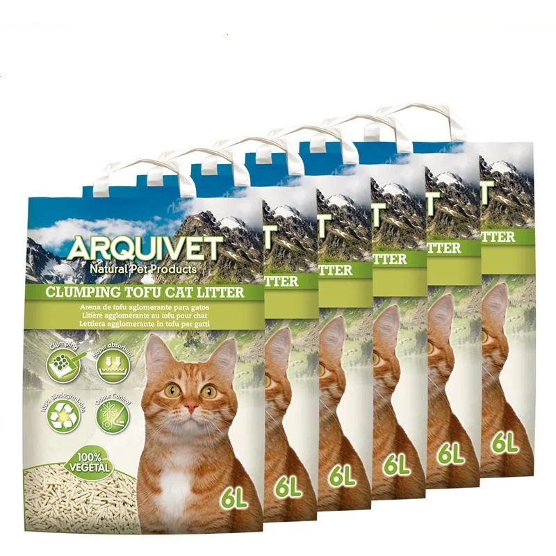 (Pack de 6) Arquivet Arena de Tofu aglomerante de 6 litros