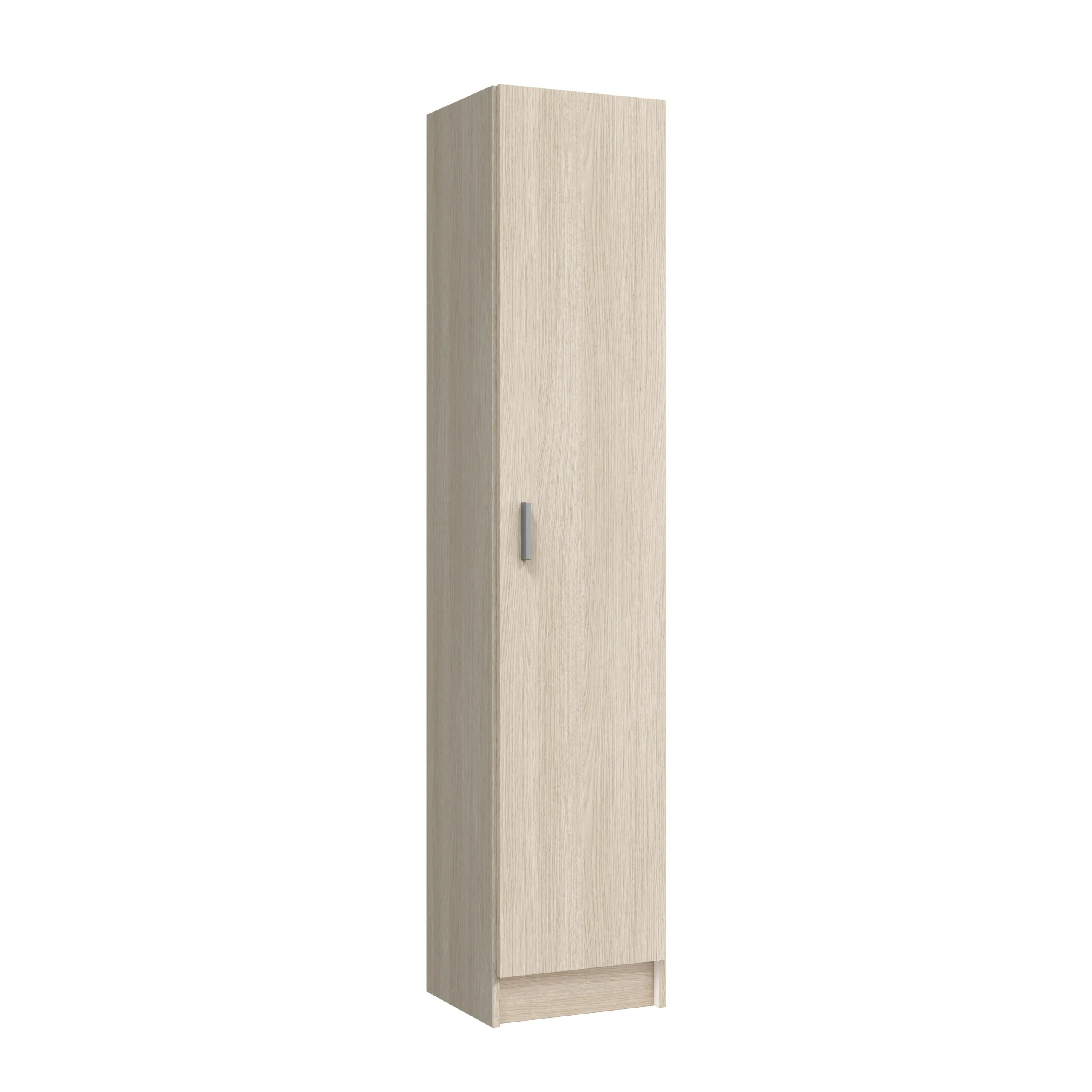 Armario multiusos 1 puerta - Roble Armario para dormitorio - Fabricado en España - Melamina Alta calidad - Somnia Descanso