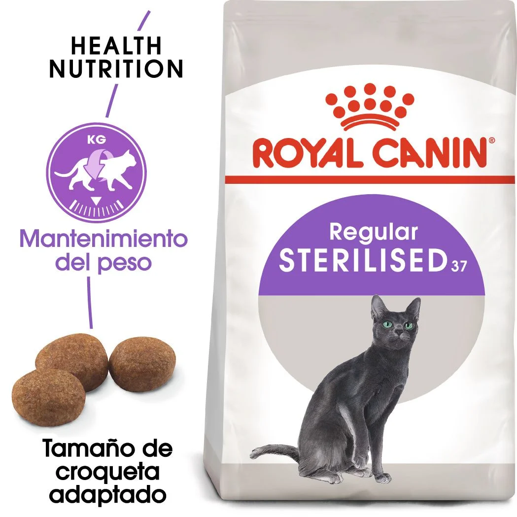 Royal Canin Feline Sterilised 37 2 Kg - Pienso para gatos esterilizados.
