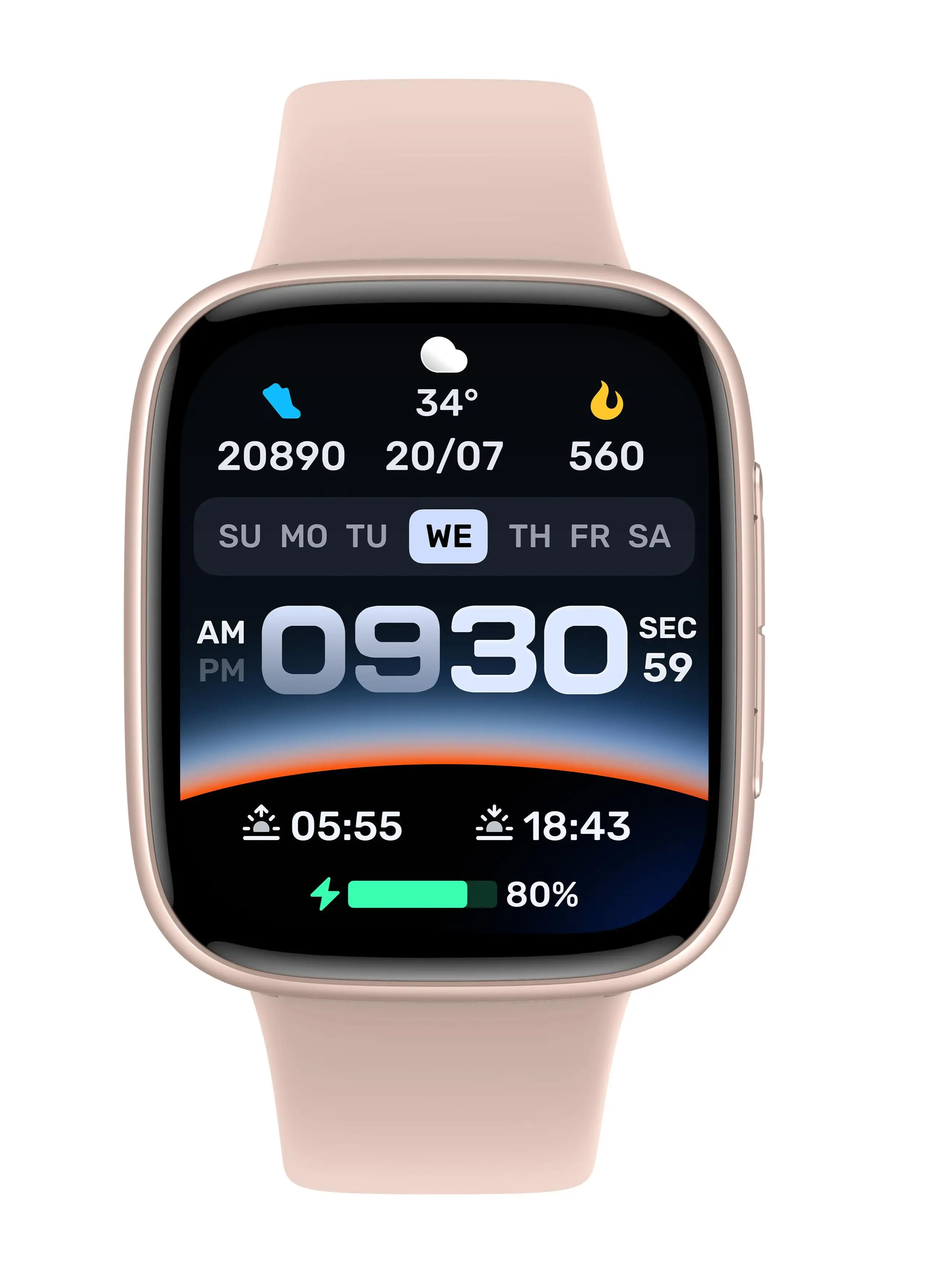 Reloj Inteligente 1.85" AMOLED 390×450 | Llamadas Bluetooth, Corona Giratoria, 100 Modos Deportivos, Monitoreo de Ritmo Cardíaco 24 h, Presión, SpO₂ y Sueño, Esferas Personalizables, Gadgets