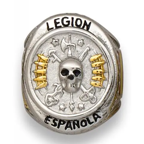 Anillo Legión Española Acero Talla: 22