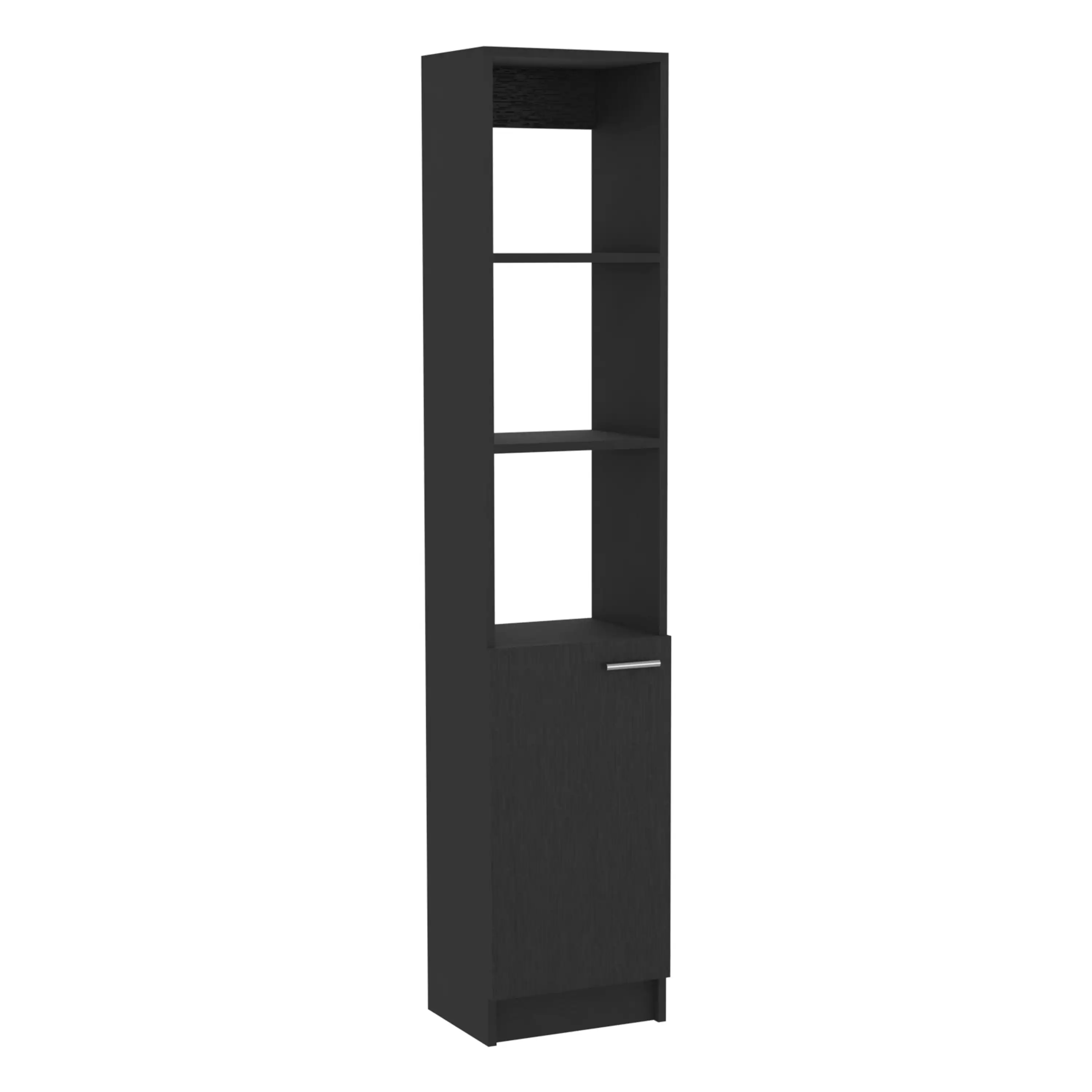 TUHOME Columna de Baño Malaga en melamina con un gabinete y 3 estantes