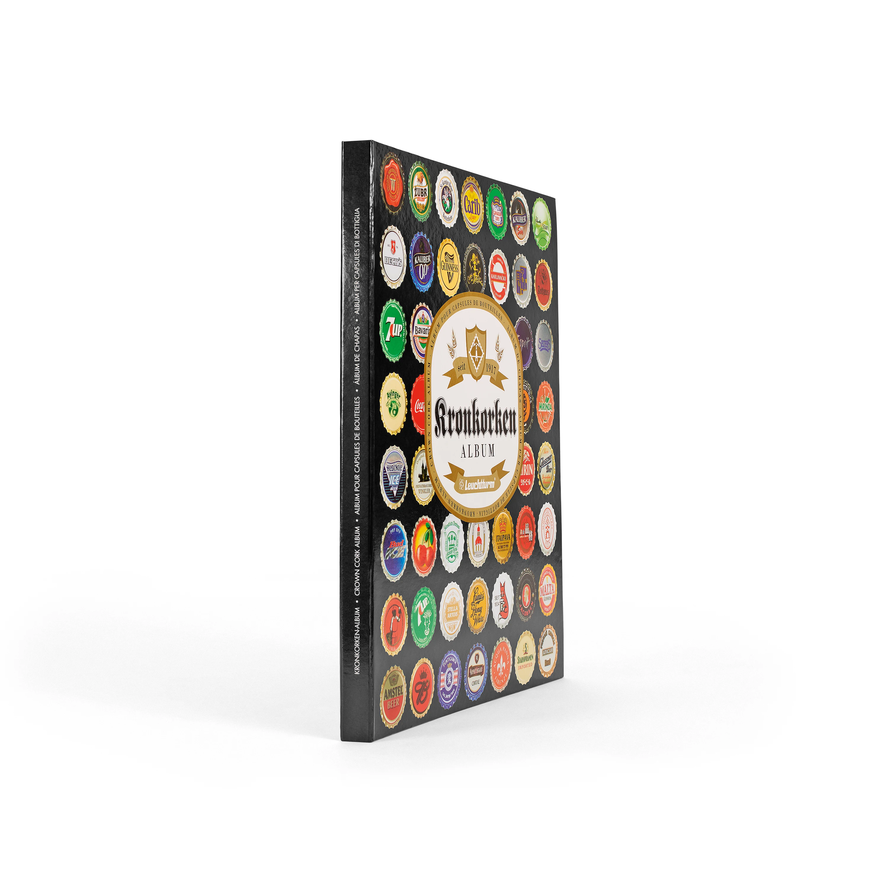 Leuchtturm Álbum PRESSO para coleccionar 64 chapas de botellas