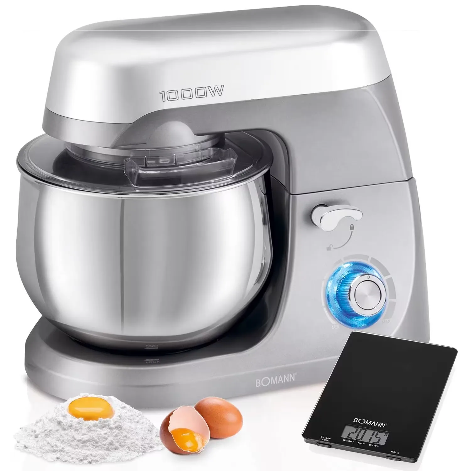 Bomann KM6009CB Robot Kneader 1000 watt Kneader/blender 5 litres Titan #1