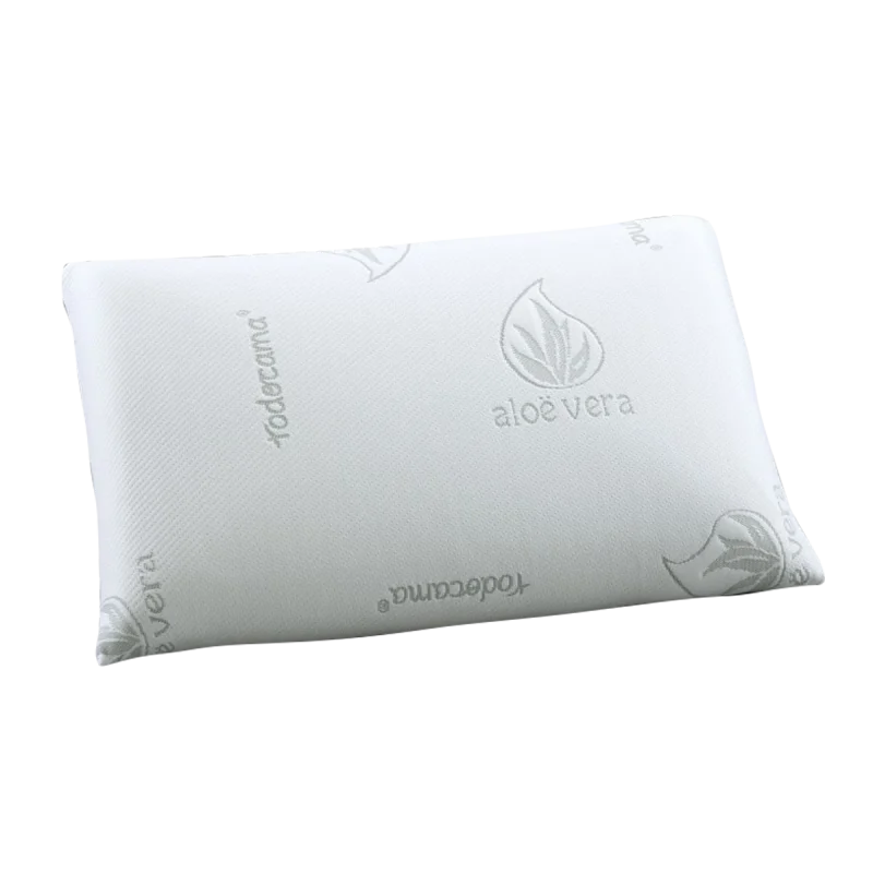 Todocama - Almohada Viscoelástica de Viaje Firmeza Media-Alta (42x23x12 cm)