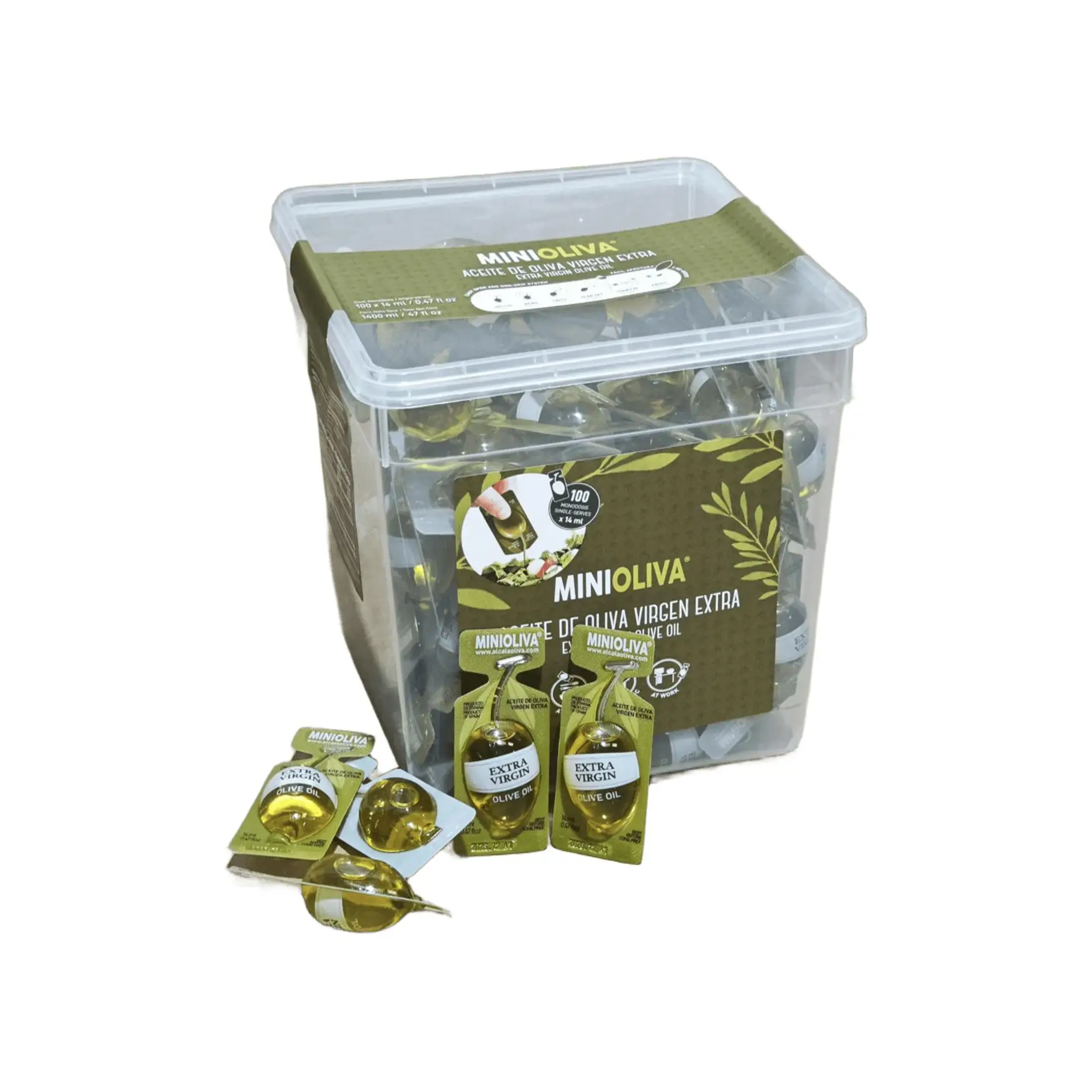 Aceite monodosis Alcala Oliva 14 ml 100uds