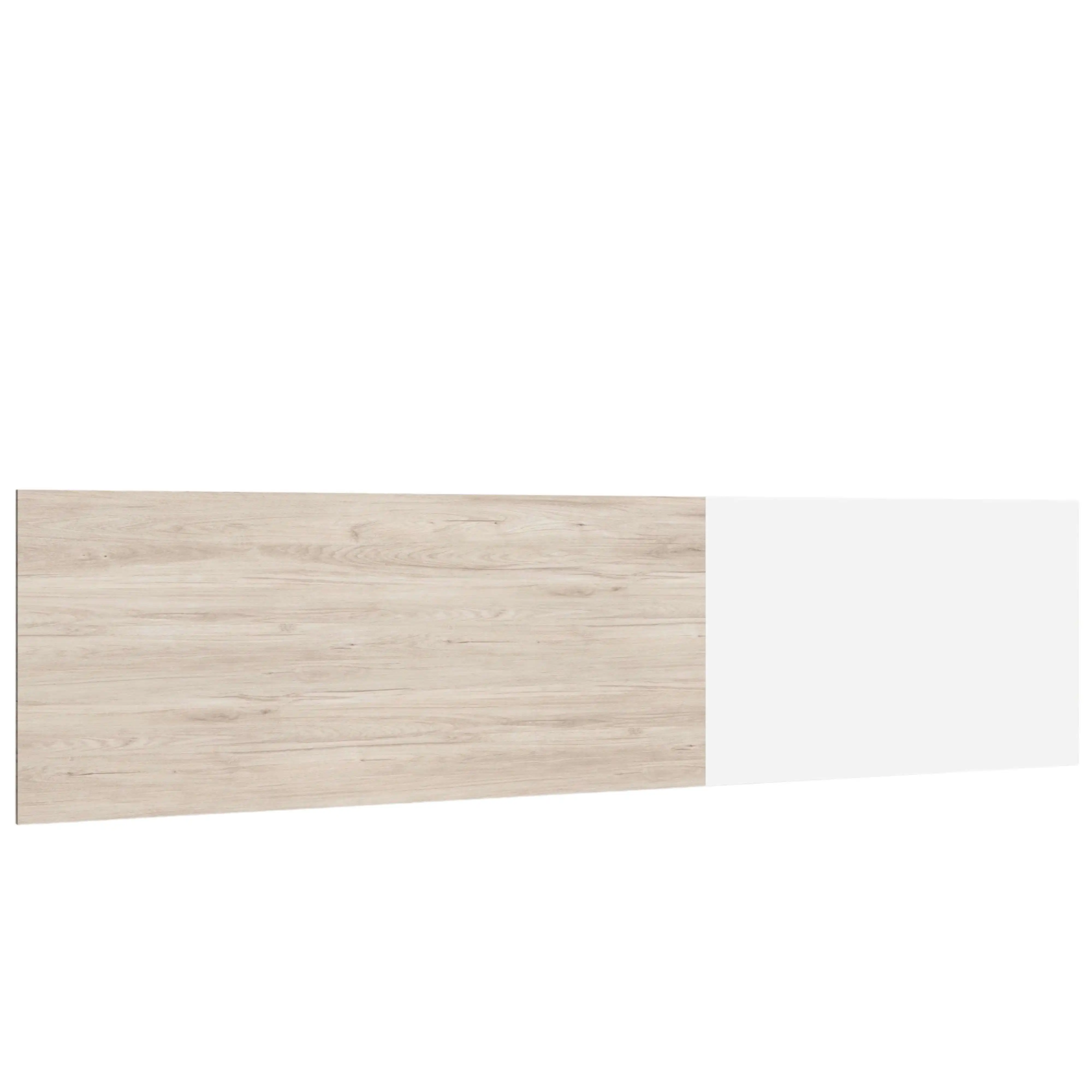 Miroytengo Cabecero New Couple cabezal cama matrimonio 150 cm dormitorio color blanco y sahara 209x53cm