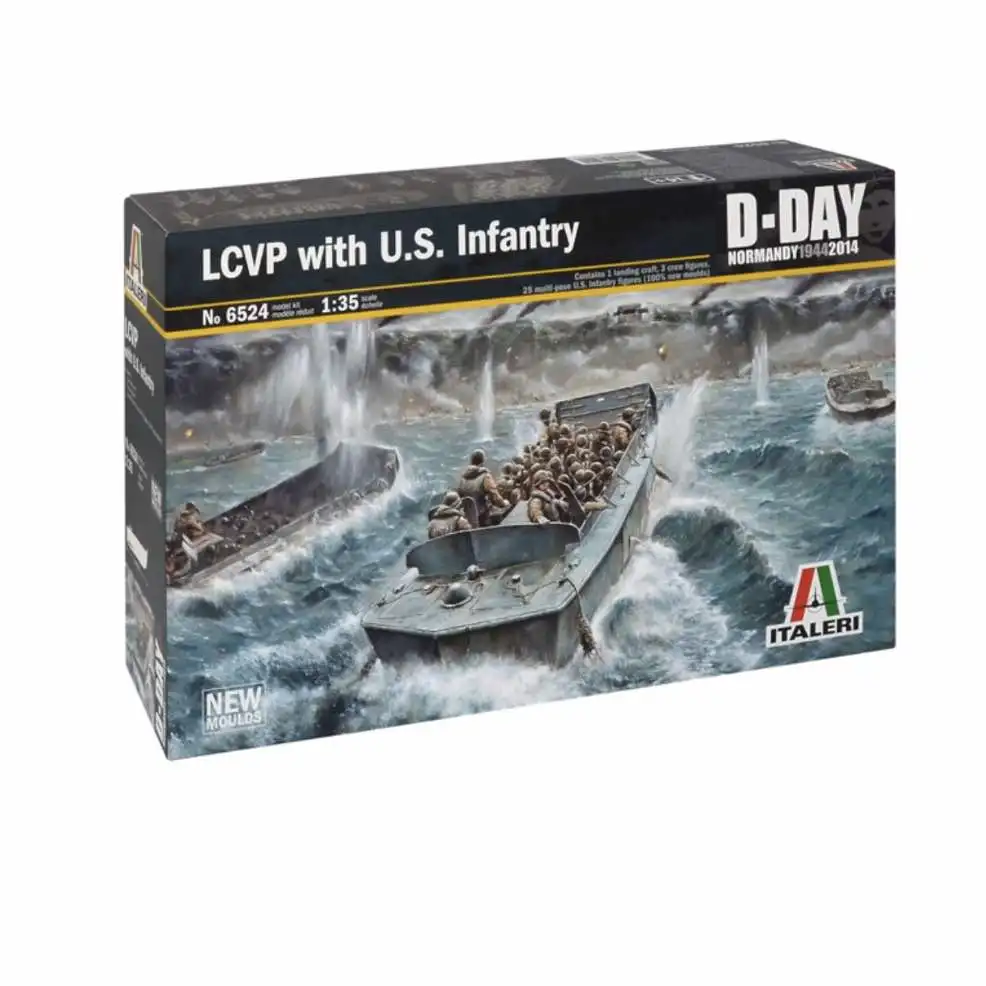 Landing Boat uses LCVP in Normandy (includes 28 figures) Italeri-6524