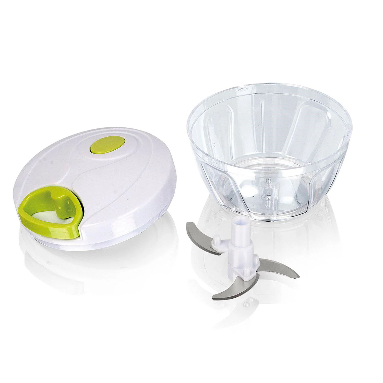 Manual food chopper, vegetable shredder, mini fruit chopping machine | Meat and vegetable cutter | Manual 3-blade chopper with rope | Capacity: 400ml | Revolutionline #3