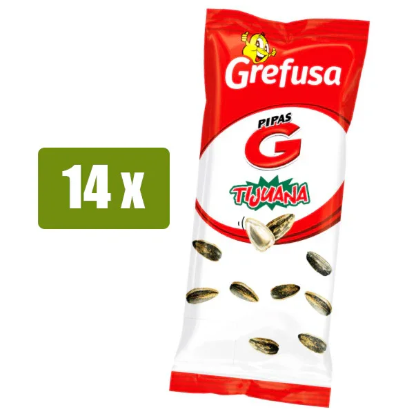 Grefusa g tijuana pipes 14 x 100 grams. - 14 bags of g tijuana pipes - tijuana pipes savings pack
