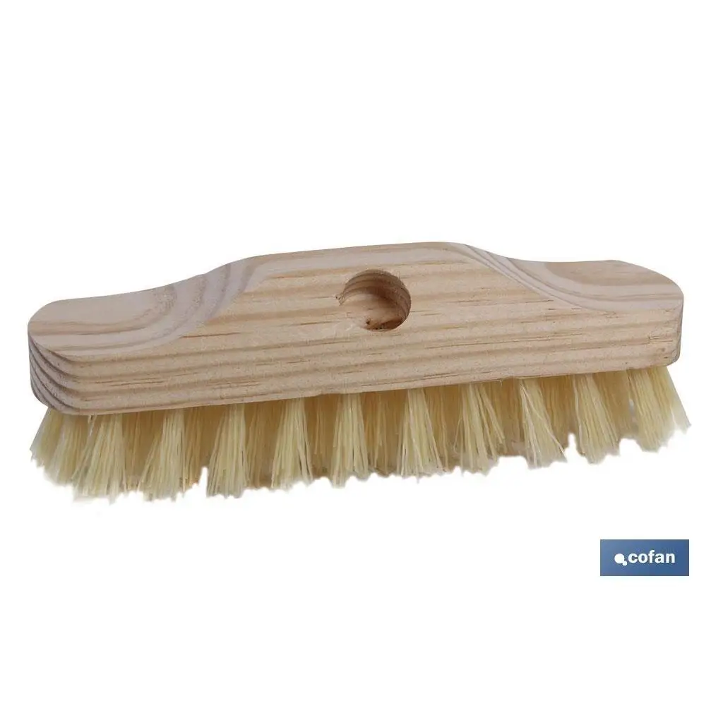Cofan - Cepillo Buque Manual de Fibras de Plástico para Fregar Superficies Duras