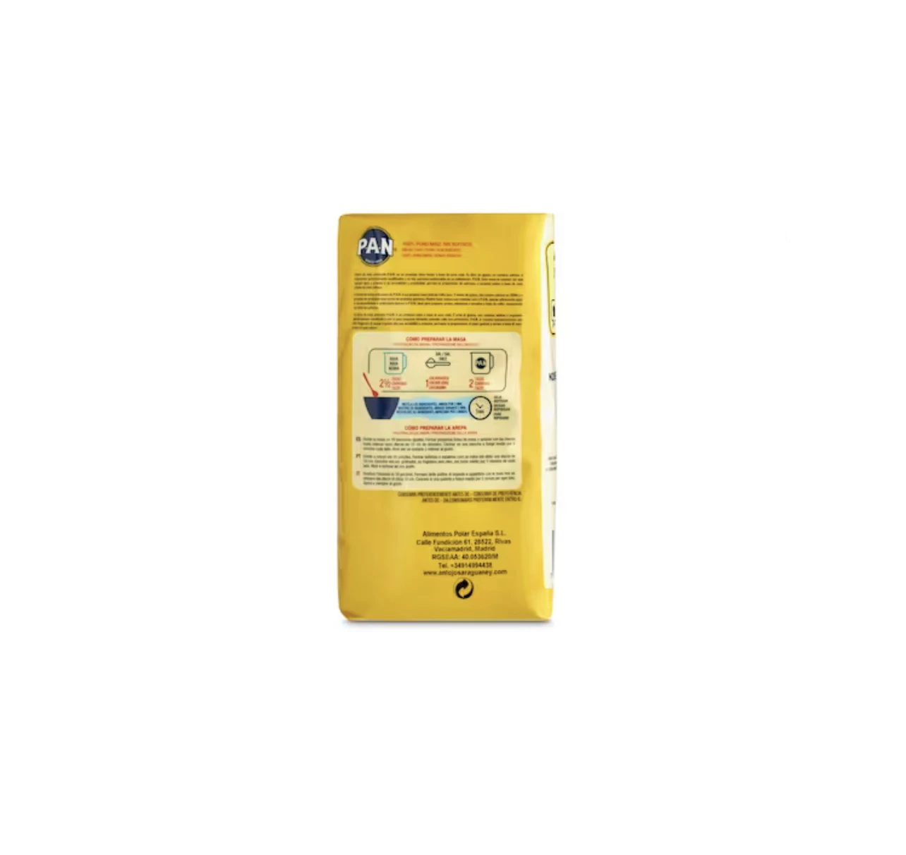 Precooked white corn flour P.A.N. GLUTEN Free 1kg
