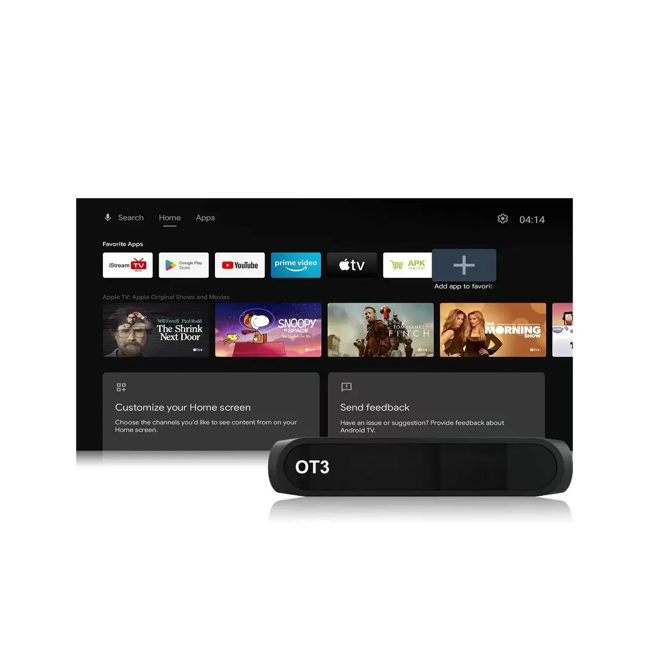 Ostark ot3, tv box, 6k, 2g + 32g, support iptv allwinner m3u bt5.0 plex dual wifi tv box x100 4k ultra hd media player hdr 2gb 32gb wifi google tv - official netflix - official smart tv box 12 shipping from spain