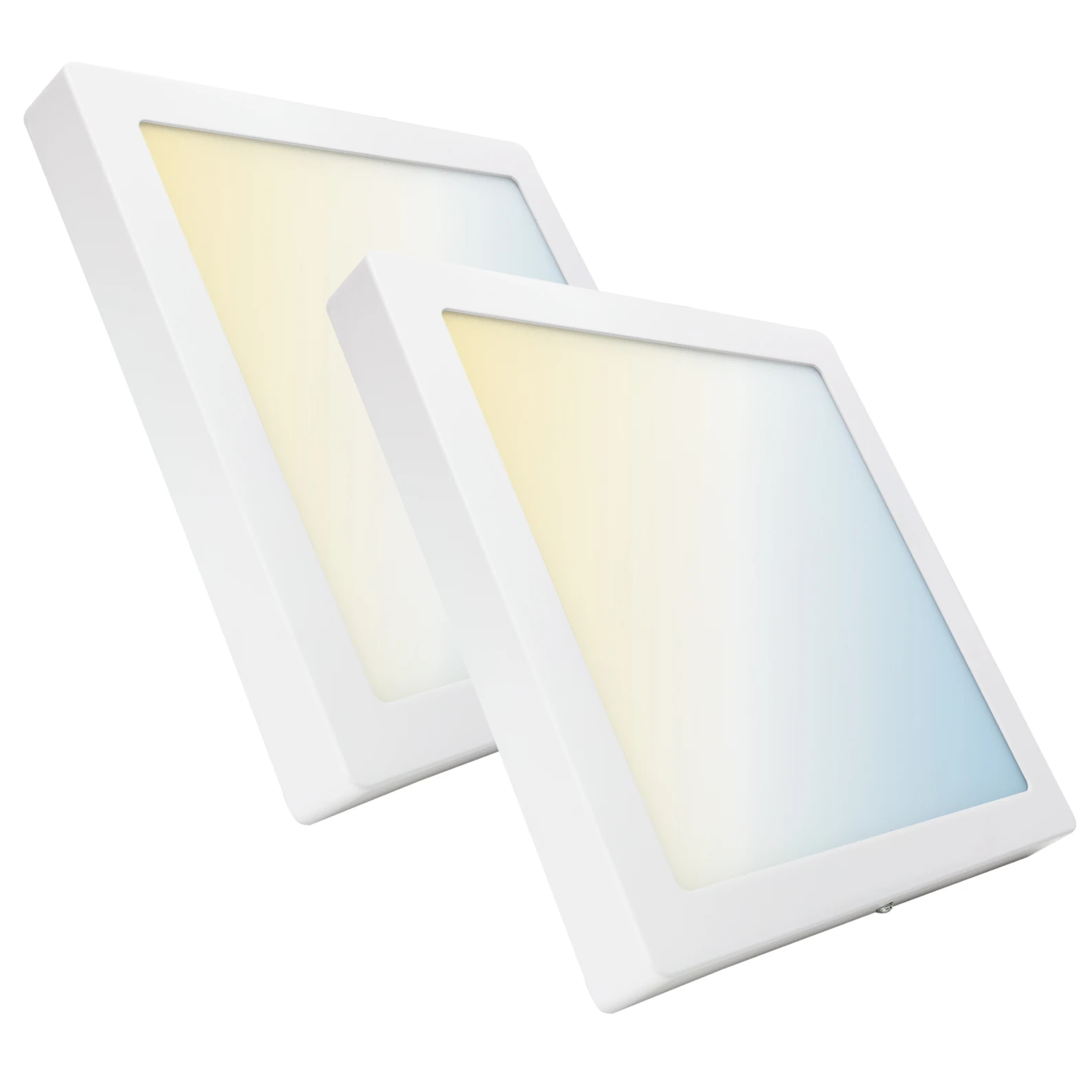 LED ATOMANT Plafón LED Cuadrado de Superficie 30x30cm 24W, CCT (Selector de Color Blanco Cálido, Neutro y Frío), 2200 Lúmenes, Driver Incluido, Instalación Rápida y Limpia, Ideal para Cocinas,