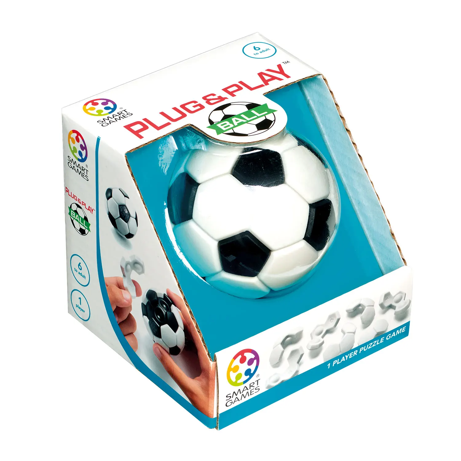 SmartGames - Plug and Play Ball | Rompecabezas Niños Y Rompecabezas Adultos | Juegos Niños 6 Años O Más | Juegos De Futbol De Concentración | Juegos De Viaje