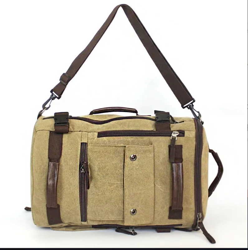 Prowalk-unisex kari 40l canvas backpack - hiking and excursions with style, resistance and versatility for all your adventures. With padded pc compartment, waterproof, ideal for daily and outdoor activities
