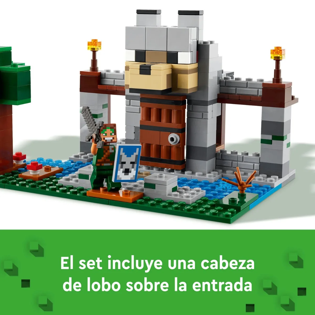 Lego minecraft - the fortry wolf, 21261, store with official license
