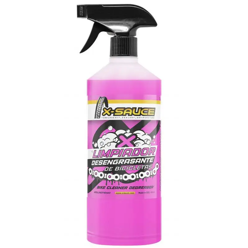 X-SAUCE | Limpiador Desengrasante De Bicicletas 900ml - Producto limpiador general para bicicletas a la vez que desengrasante para cadenas