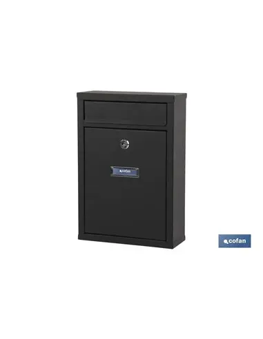 Cofan green outdoor mailbox letter model 320x215x85mm - weather resistant