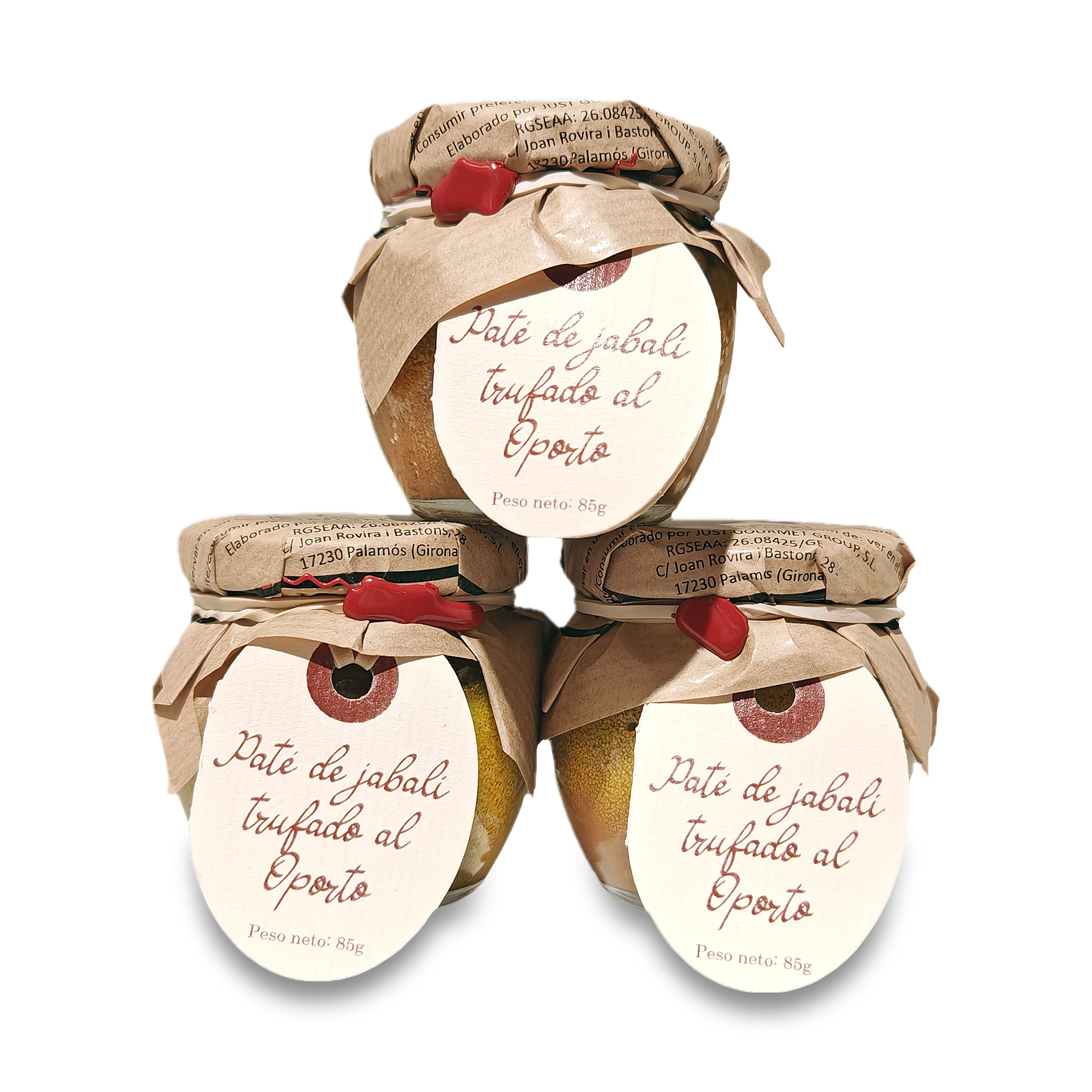 Paté de jabalí trufado al oporto de La cuna (Pack de 3 unidades)