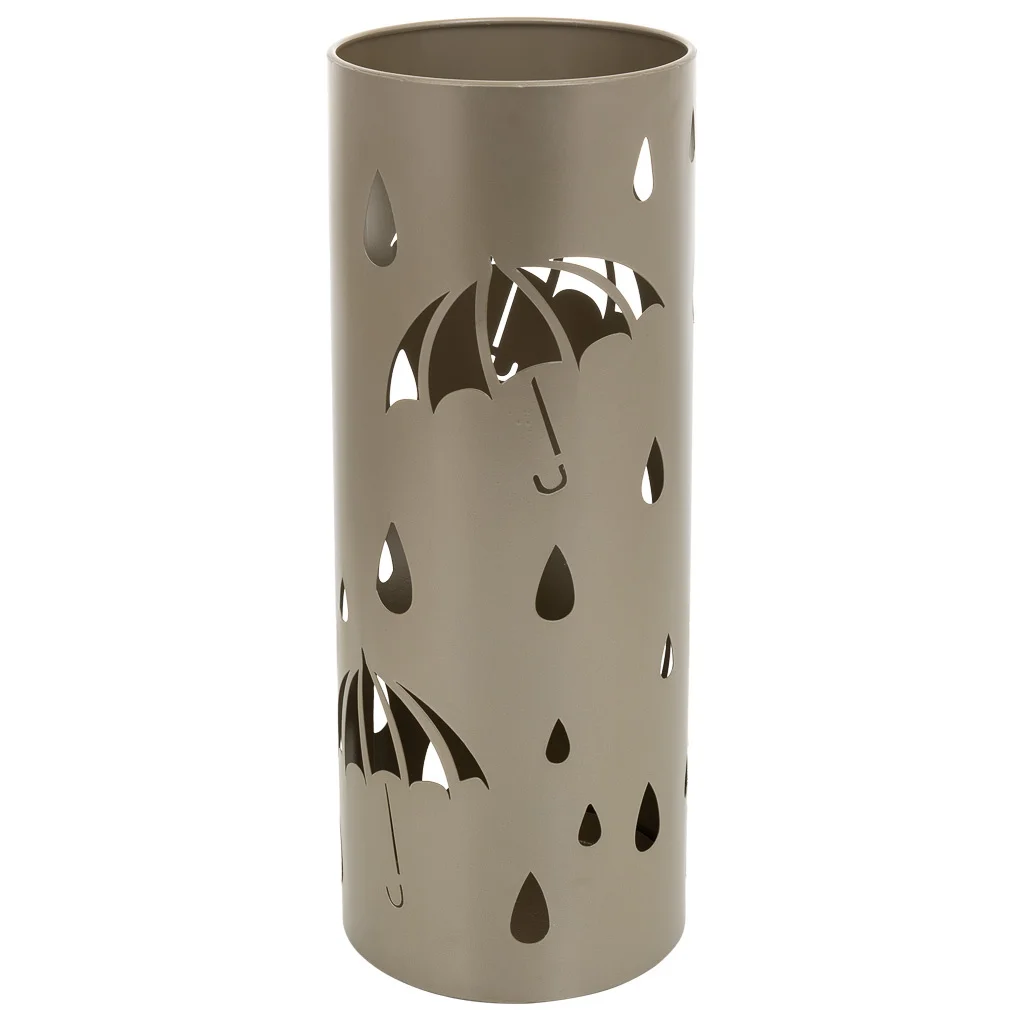 Wonderlust Deco - Paragüero redondo de metal dorado d20x50 Dorado D20x50h cm