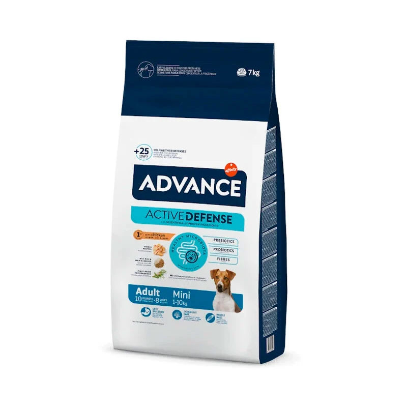 7 Kg - ADVANCE ACTIVE DEFENSE MINI ADULT POLLO Y ARROZ PIENSO PARA PERROS