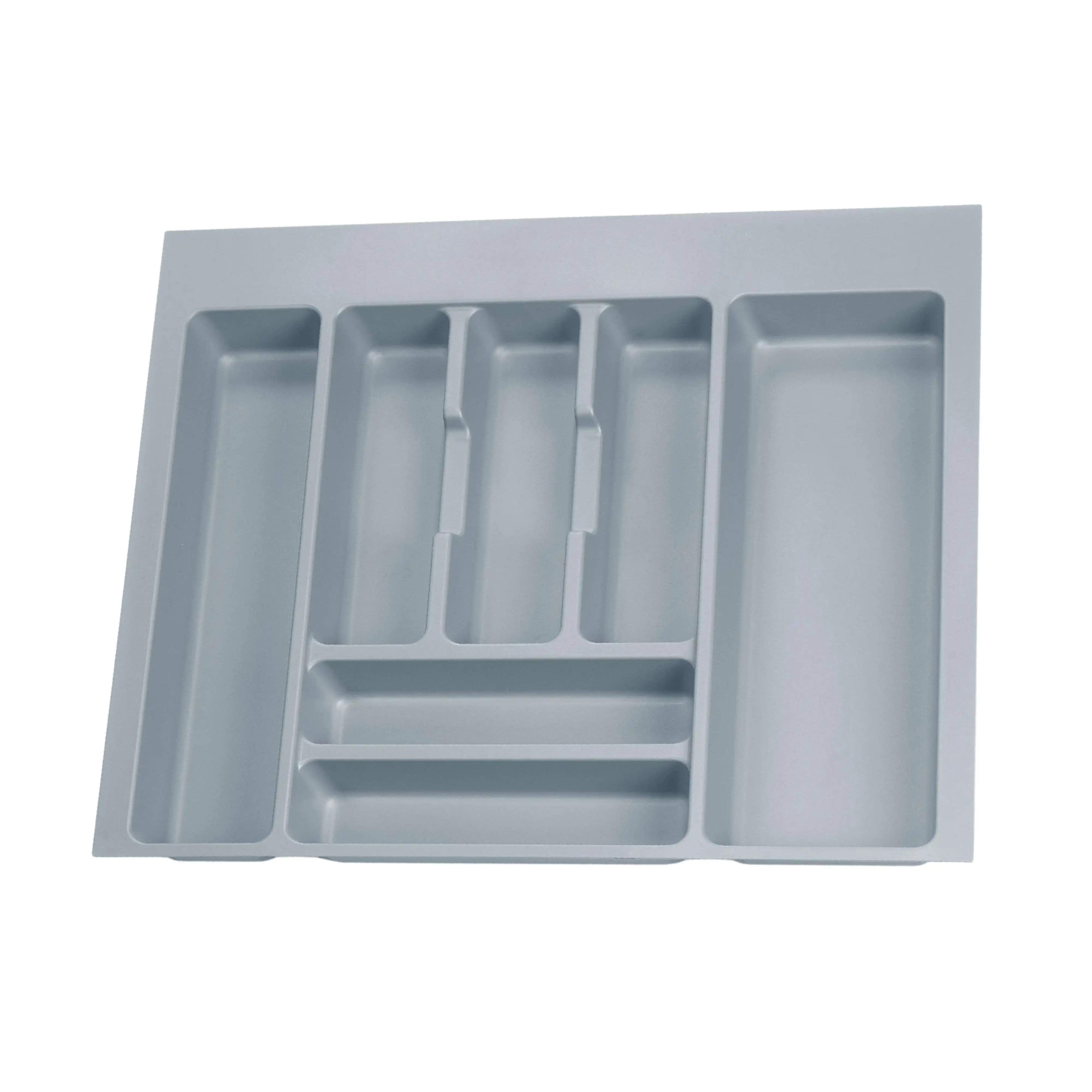 Miroytengo Cubertero Optima de Cocina en Color Gris para Cajón Universal Módulo 60 cm Fabricado en Plástico 53.6x45781x48.2 cm