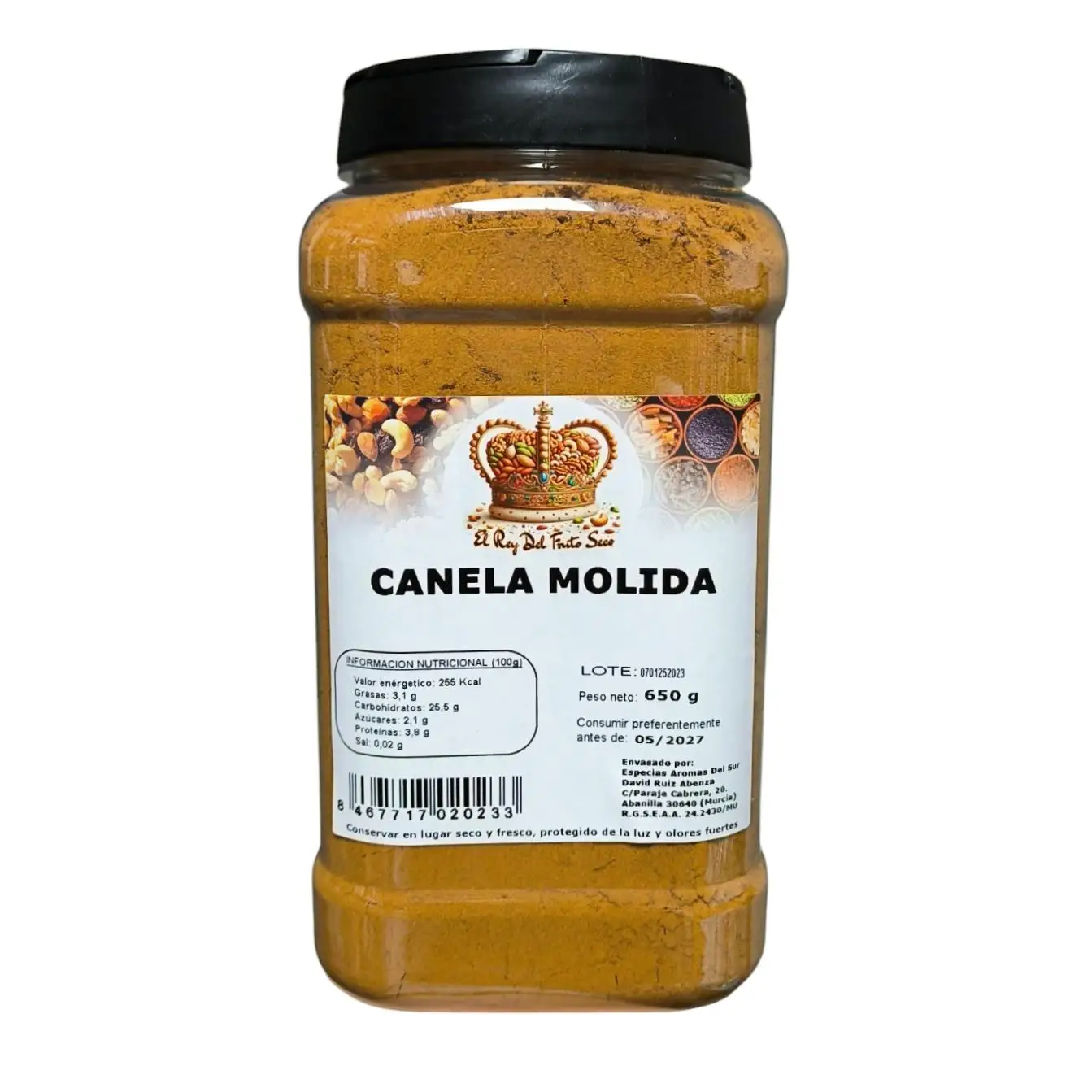 Ground cinnamon 720 gr-the essence of culinary quality-incomparable freshness and quality-perfect complement to your recipes