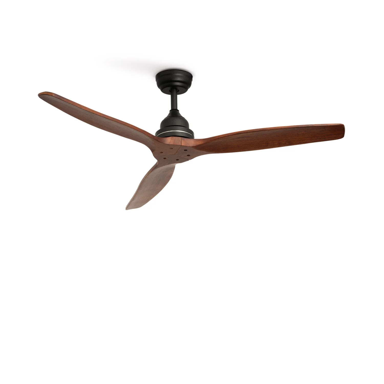 Create - 75w silent ceiling fan ø132 cm, 3 speeds, wood - windwood