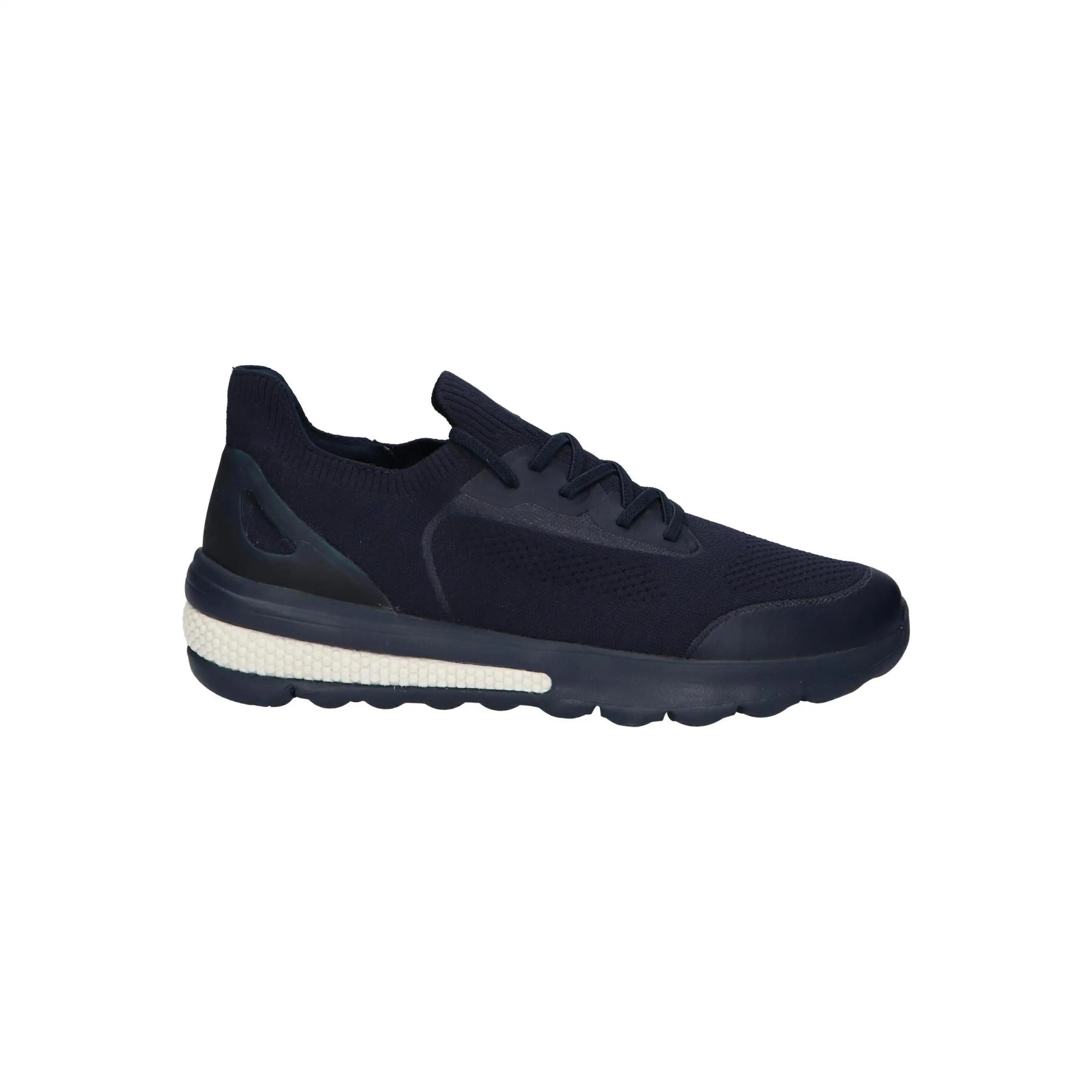 Geox Men's Casual Sneakers in Blue, Lightweight Breathable Canvas with