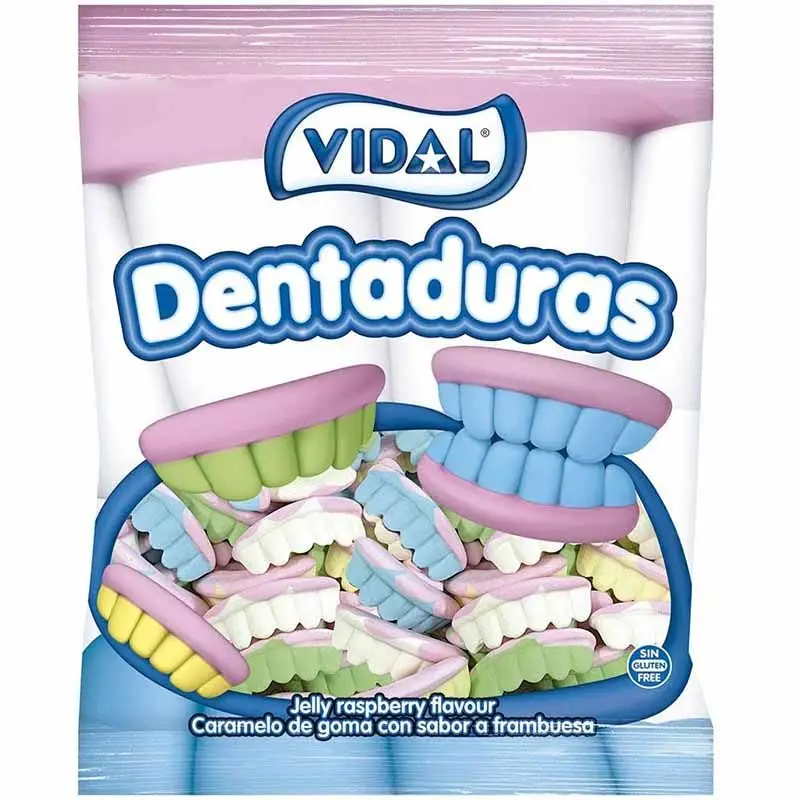 Vidal Dentaduras foam caramelos de goma popular 250u aproximadamente 1.6KG