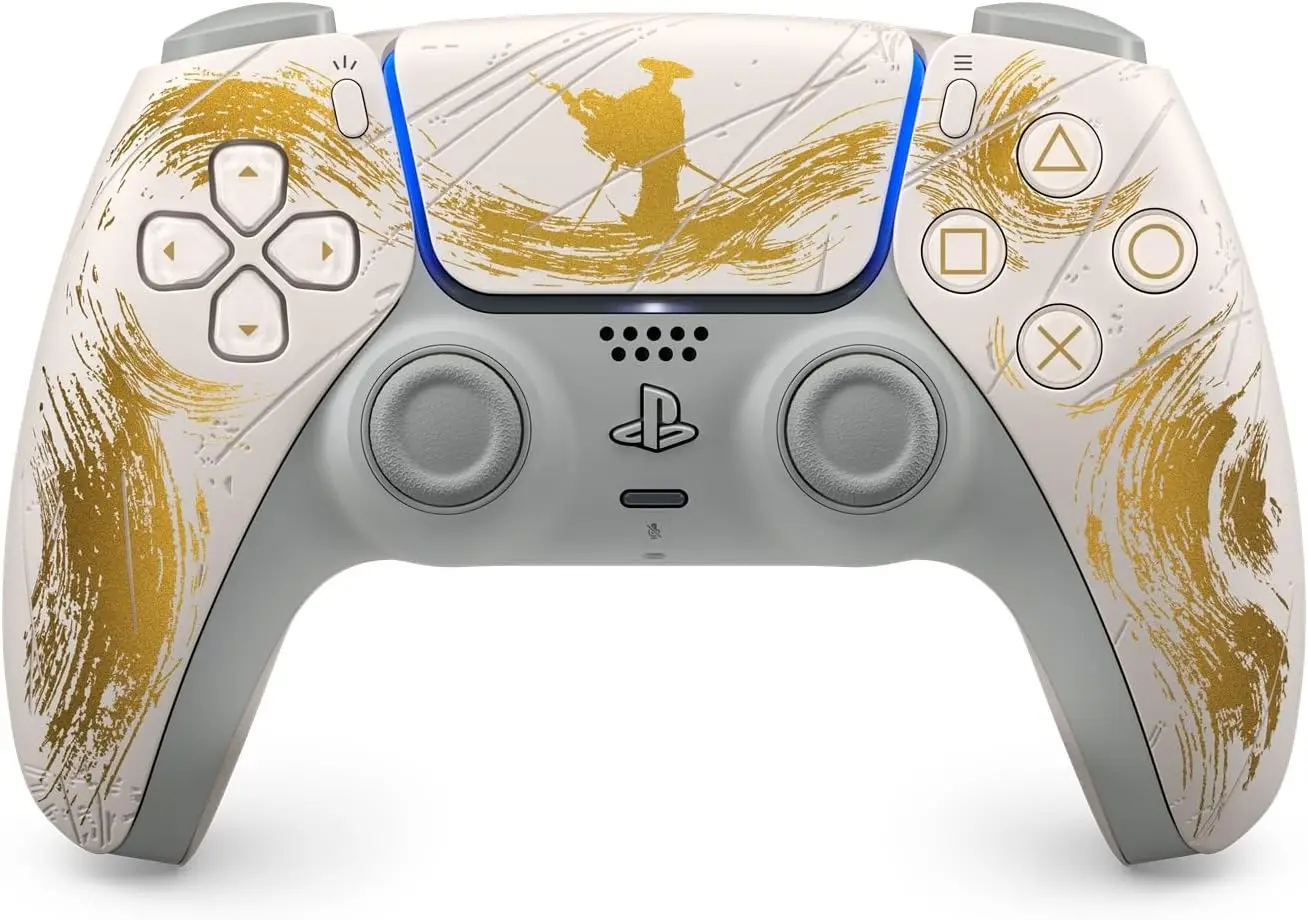 PS5 Console with Ghost of Yotei Limited Gold Edition - New Sealed, featuring exclusive gold design, ultra-fast SSD for instant load times, and immersive 3D audio for an exceptional gaming experience. #3